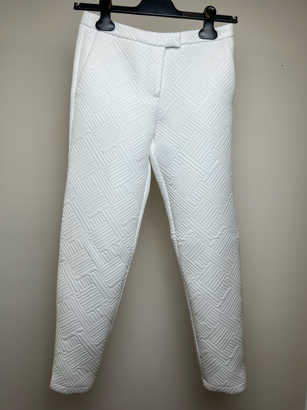 Topshop White Quilted Pants